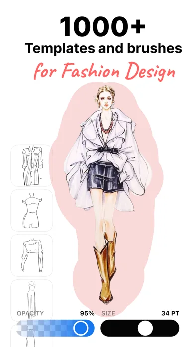 Fashion Design Sketch Tools screenshot 1