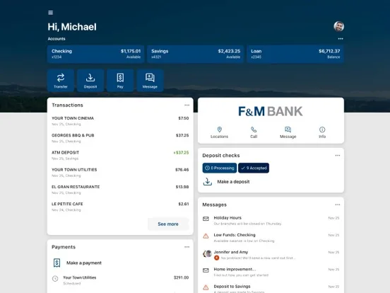 F&M Bank EZ Banking screenshot 5