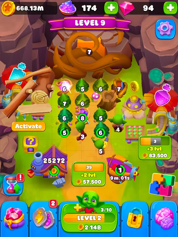 Goblins Wood: Gold Miner Game screenshot 5