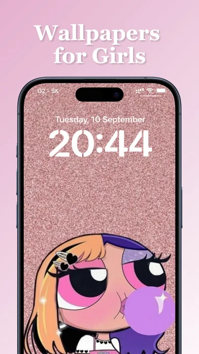Wallpaper for Girl - Pink Cute screenshot 1