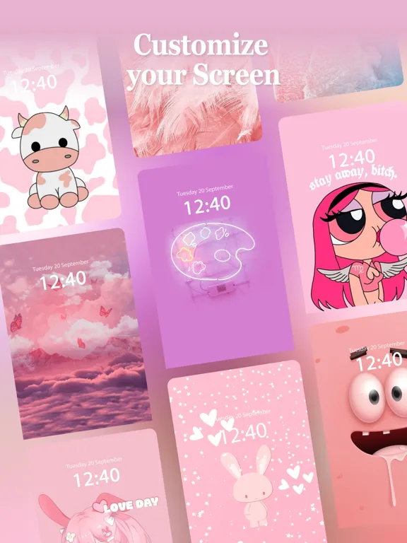 Wallpaper for Girl - Pink Cute screenshot 5
