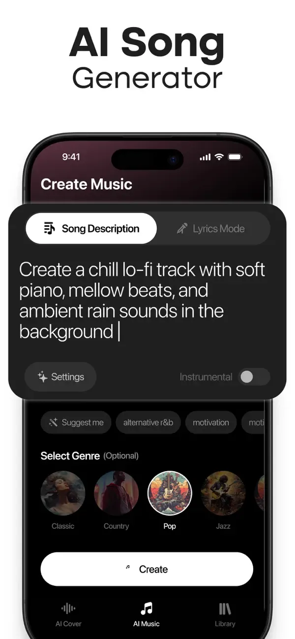 MyTunes : AI Music Generator screenshot 4