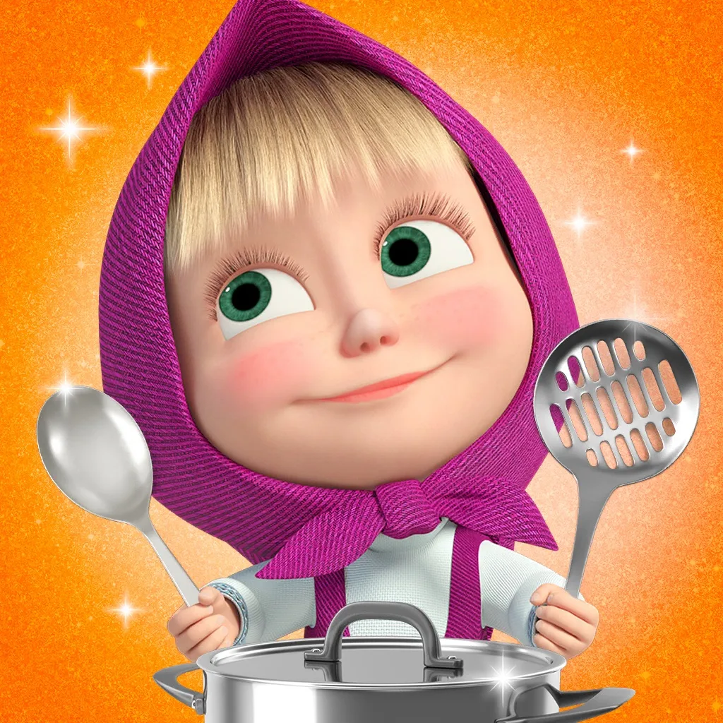 Masha and the Bear: Cook food