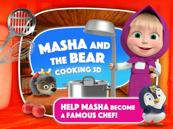 Masha and the Bear: Cook food screenshot 1