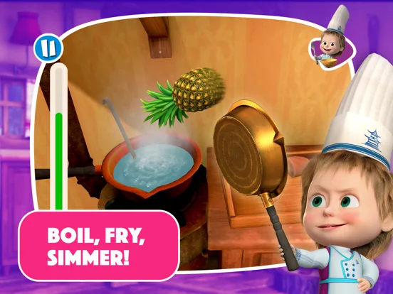 Masha and the Bear: Cook food screenshot 4