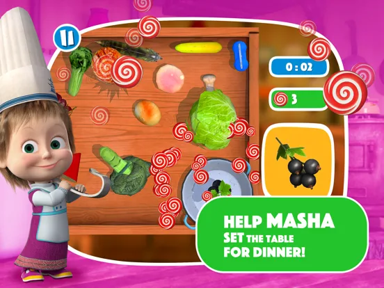 Masha and the Bear: Cook food screenshot 5