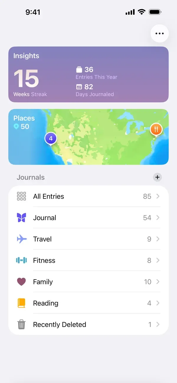 Journal screenshot 2