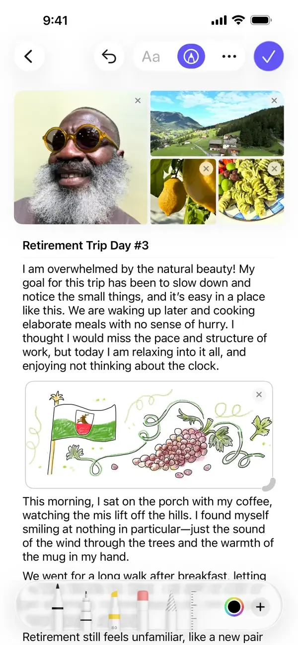 Journal screenshot 5