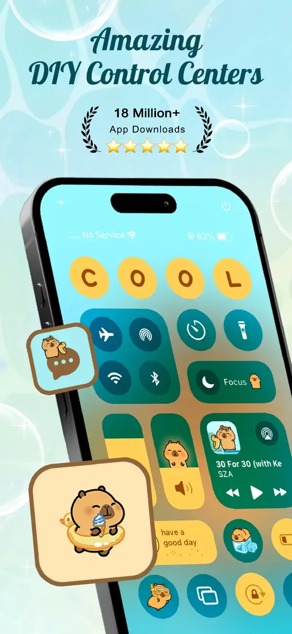 Cool Themes & Fonts: Cute Text screenshot 3