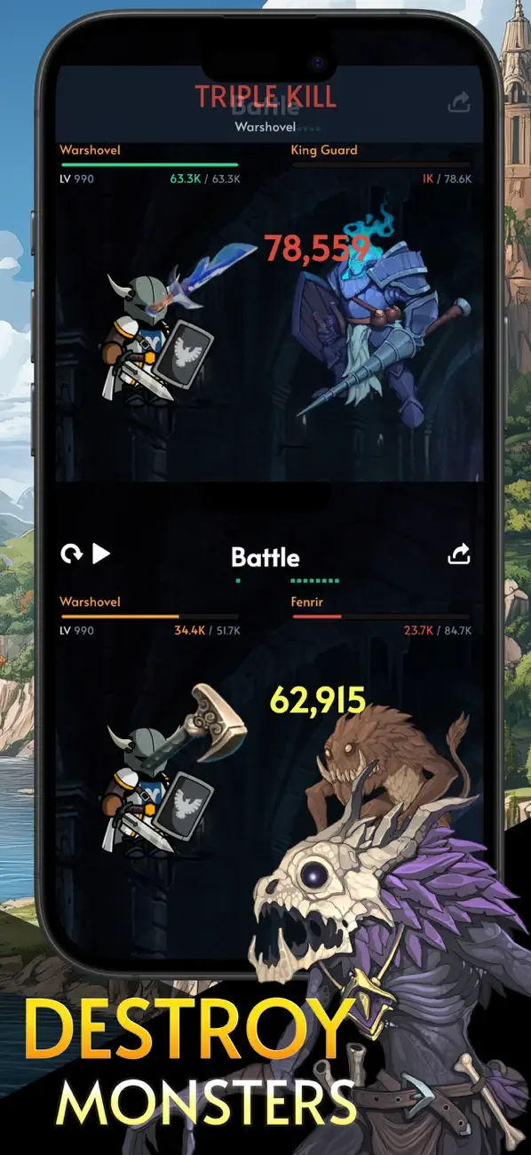 Warshovel: Idle RPG screenshot 1