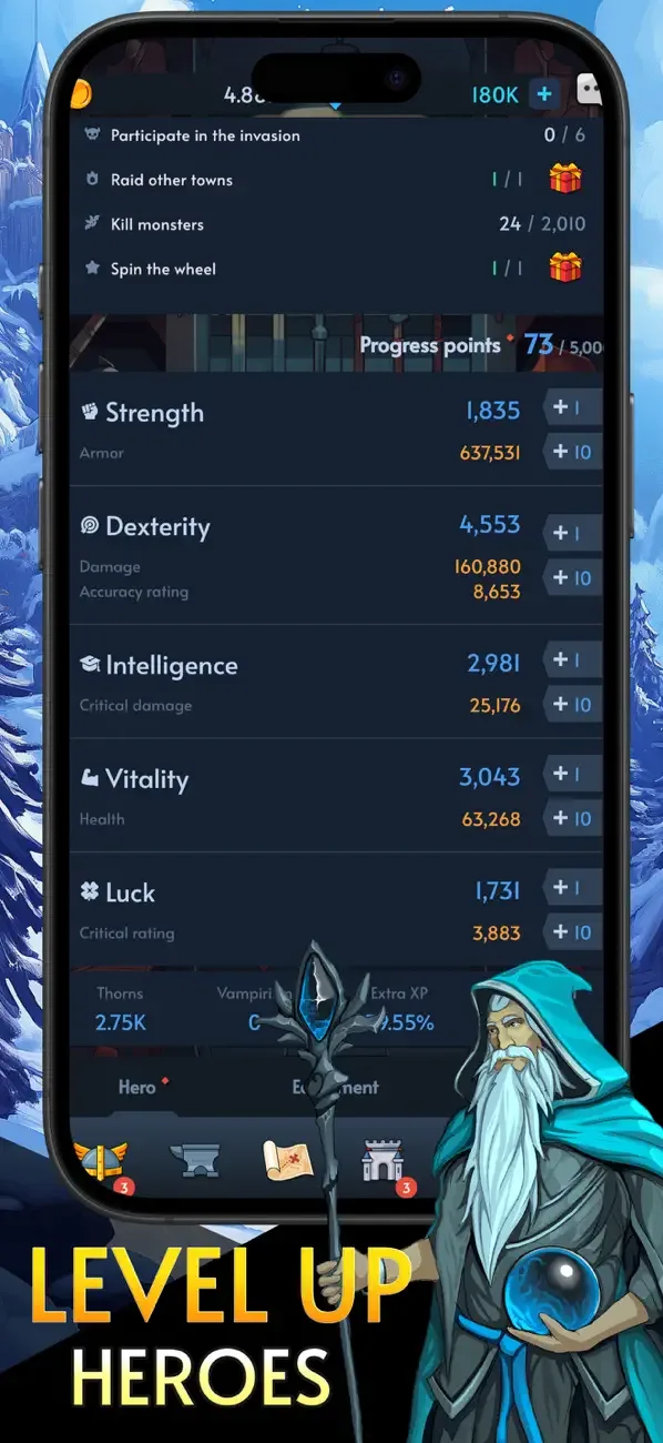 Warshovel: Idle RPG screenshot 4