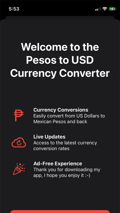 Pesos to Dollars Conversion screenshot 3