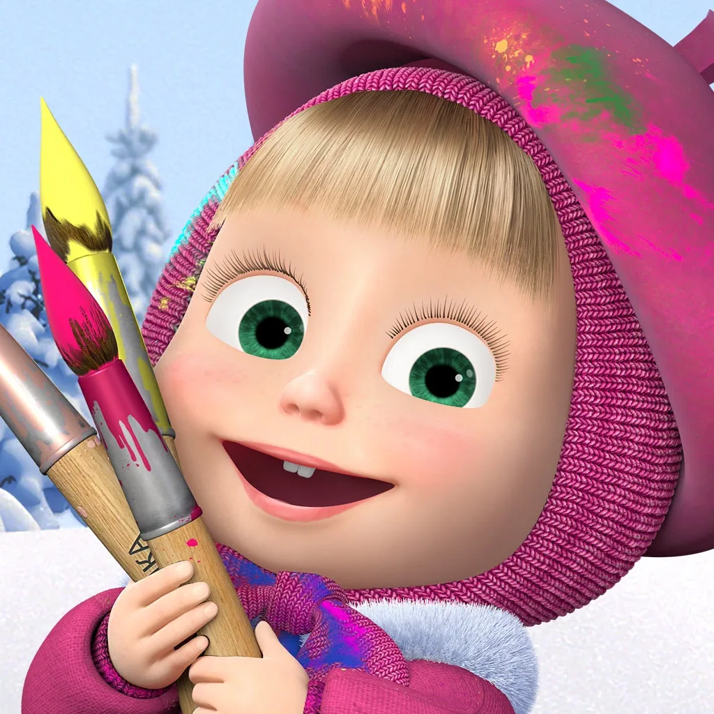 Masha and the Bear: Painting