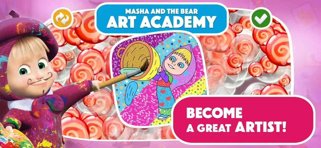 Masha and the Bear: Painting screenshot 1