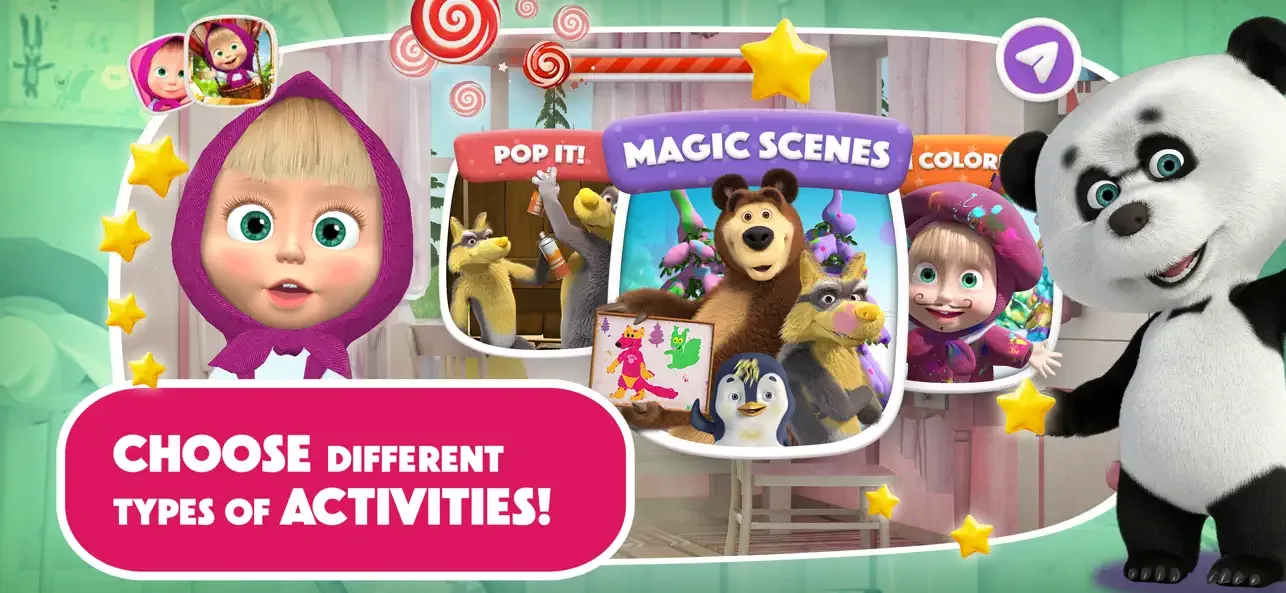 Masha and the Bear: Painting screenshot 2