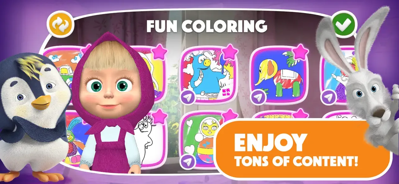 Masha and the Bear: Painting screenshot 3