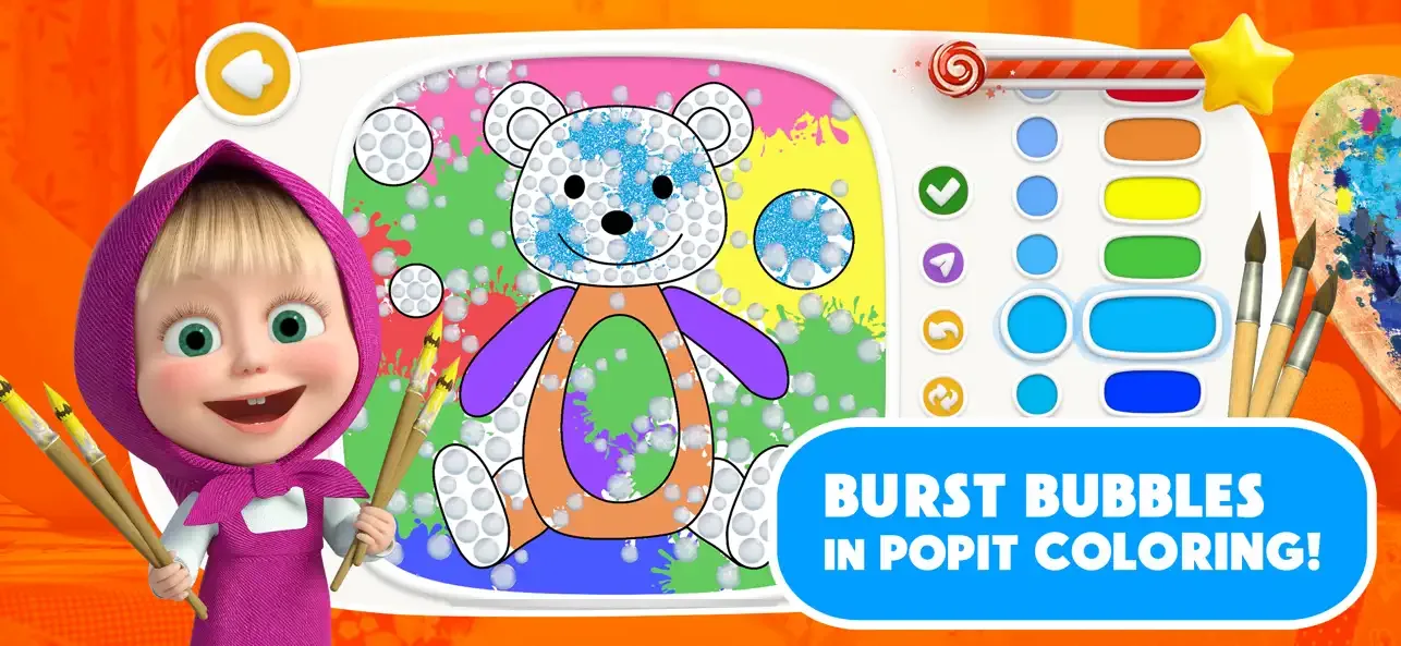 Masha and the Bear: Painting screenshot 4