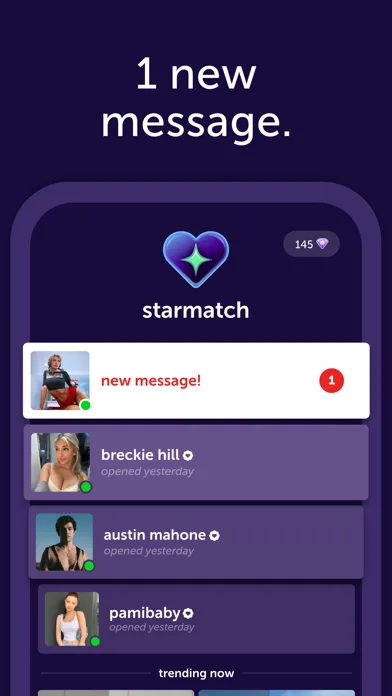 starmatch: chat with creators screenshot 1