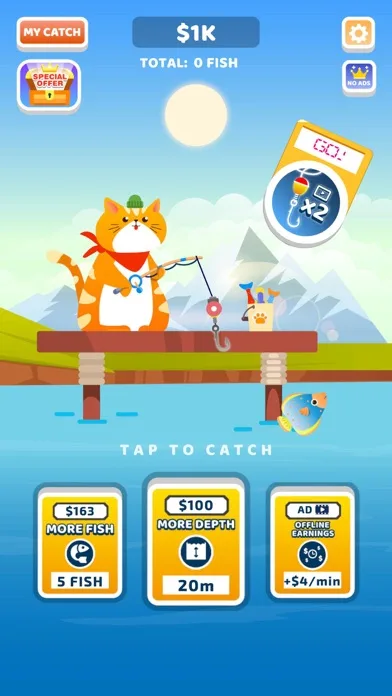 Idle Furry Fishing! screenshot 1