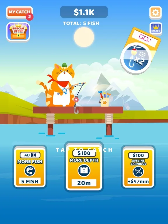 Idle Furry Fishing! screenshot 4