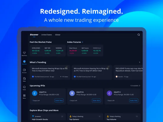 Webull Tablet-Advanced Trading screenshot 1