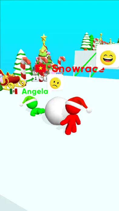 Snow Race 3D™: Fun Xmas Racing screenshot 4