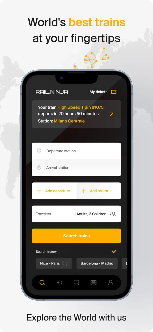 Rail Ninja: Train Tickets screenshot 1