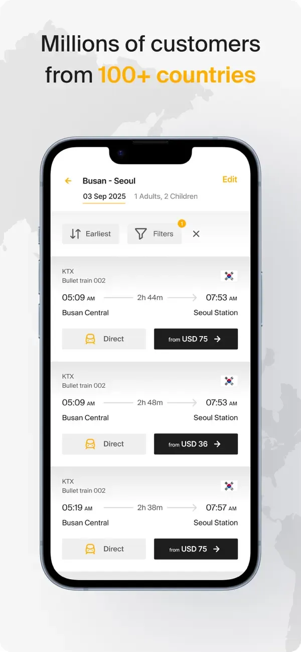 Rail Ninja: Train Tickets screenshot 2