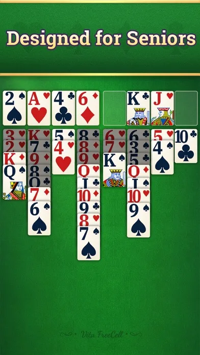 Vita FreeCell for Seniors screenshot 1
