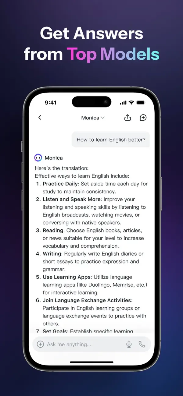 Monica AI: Ultimate AI Assist screenshot 2