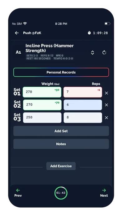 Tracked • Workout & Nutrition screenshot 1