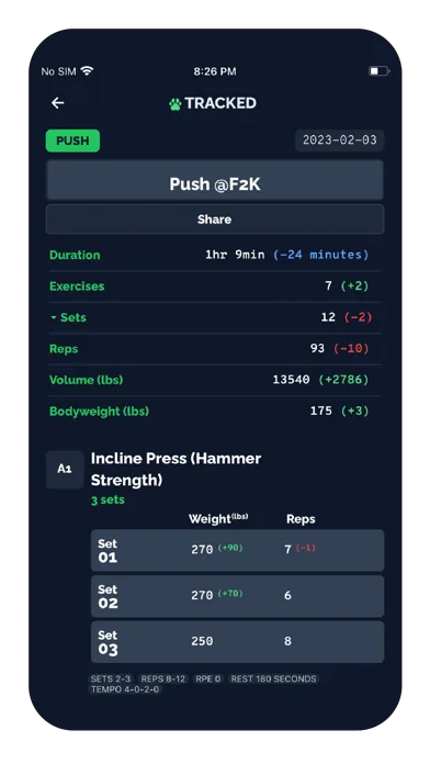 Tracked • Workout & Nutrition screenshot 5