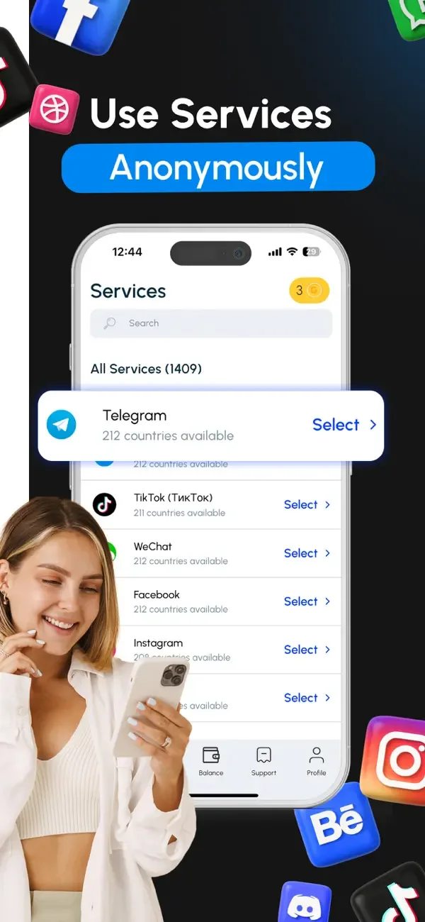 Virtual Number & SMS: GetCode screenshot 3