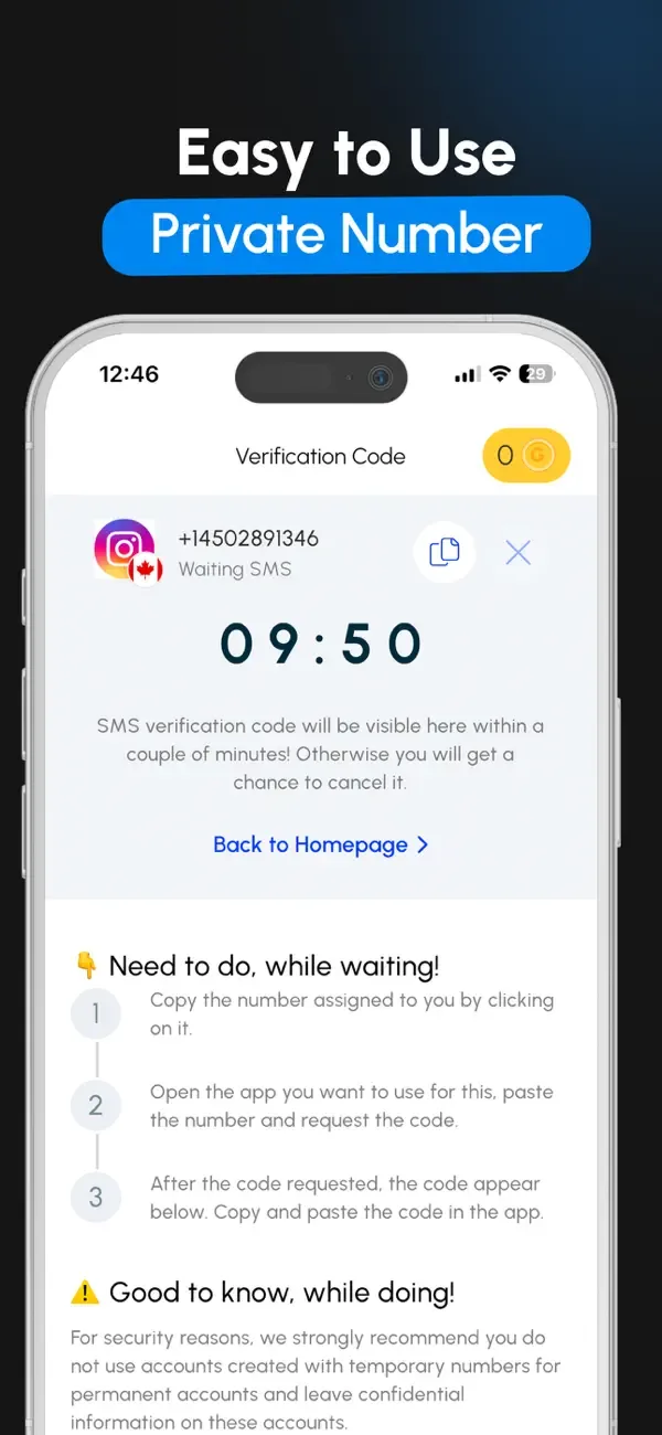 Virtual Number & SMS: GetCode screenshot 4