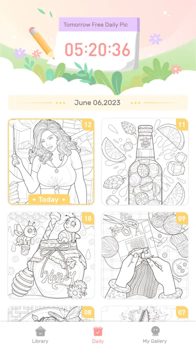 Tangle Color by Number Book screenshot 2