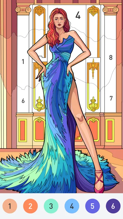 Tangle Color by Number Book screenshot 5
