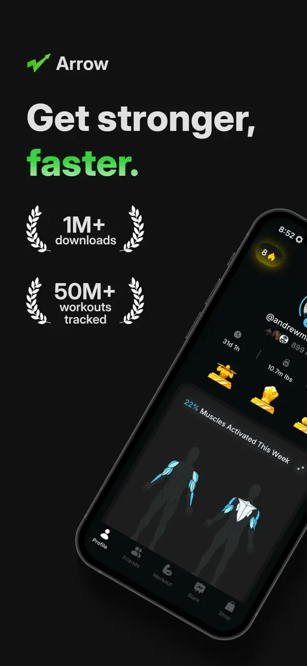 Arrow: Social Fitness Network screenshot 1