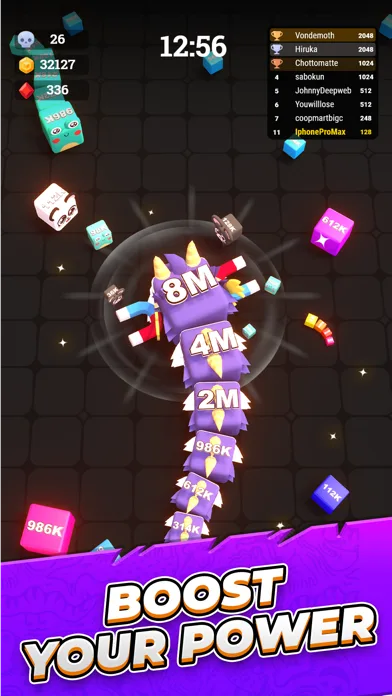 Jelly Cube Snake io screenshot 3