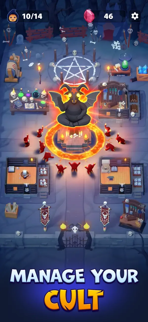 Idle Cult Empire - Evil Tycoon screenshot 1