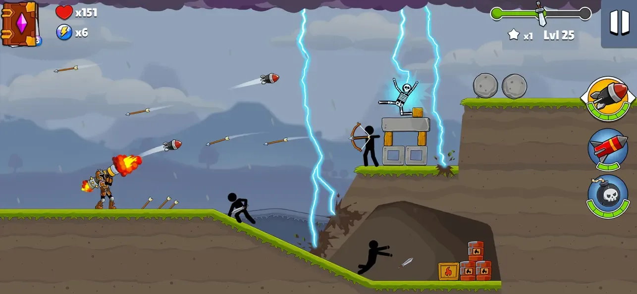 Boom Stick: Bazooka Puzzle screenshot 2