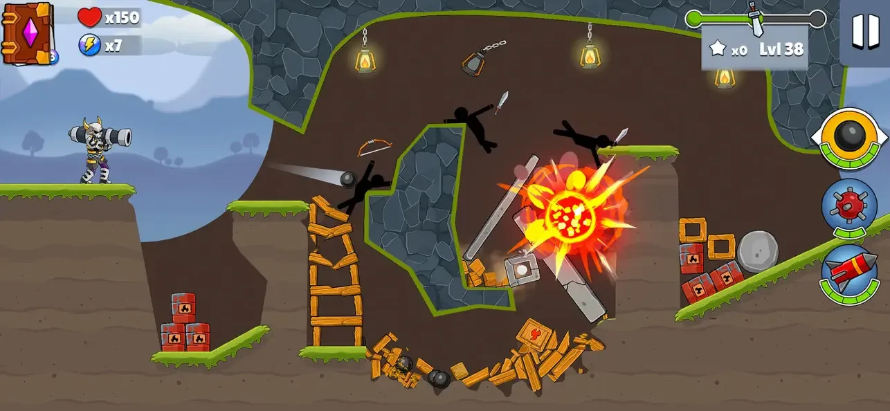 Boom Stick: Bazooka Puzzle screenshot 4