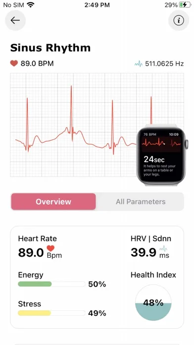 ECG heart analyze - watch screenshot 1