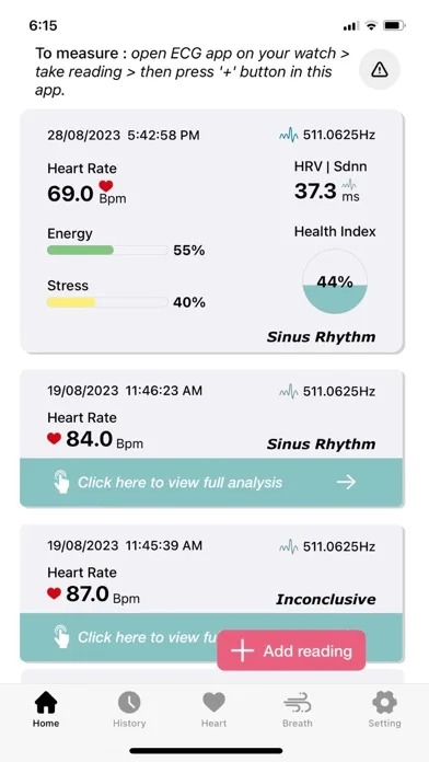 ECG heart analyze - watch screenshot 3