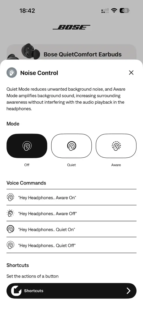Bose QC Earbuds screenshot 3