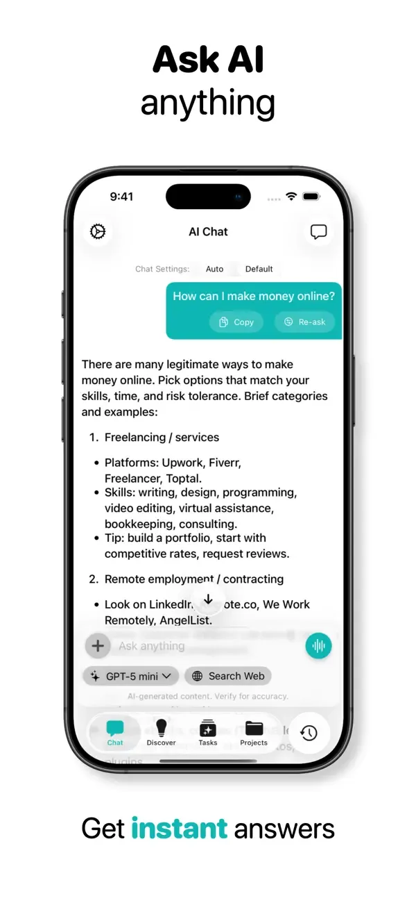 AI ChatBot Assistant ChatUltra screenshot 1