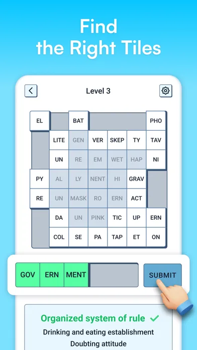 Syllatiles - Word Puzzle Game screenshot 2