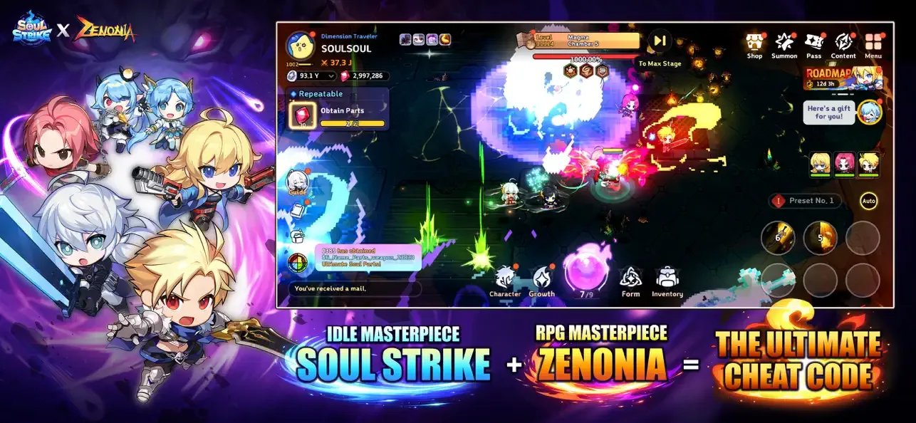 Soul Strike: Zenonia Idle screenshot 1