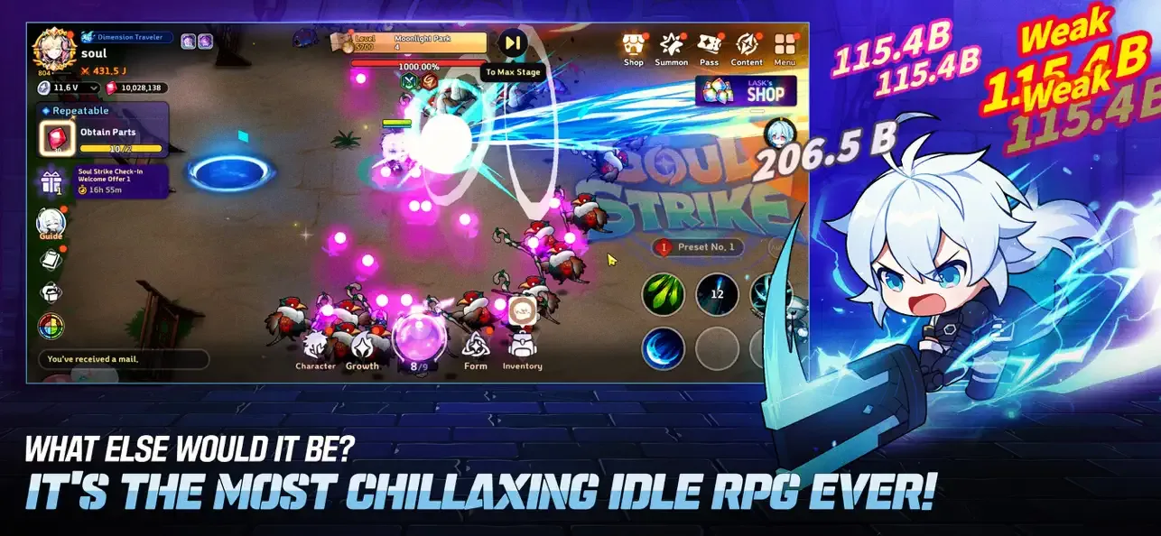 Soul Strike: Zenonia Idle screenshot 3