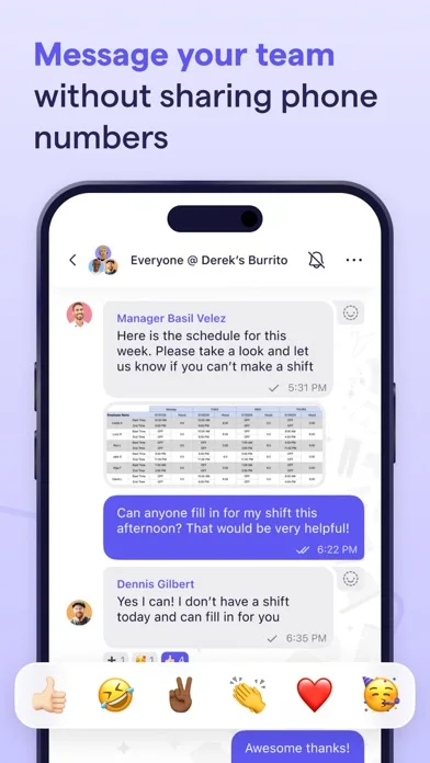 Breakroom Chat & Scheduling screenshot 3
