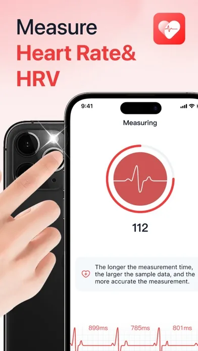 iHeart-Pulse Rate Monitor App. screenshot 1